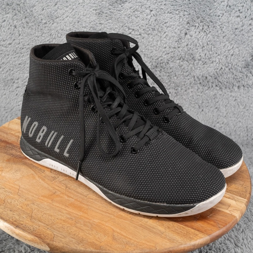NOBULL High Top Trainer SuperFabric Black Granite Men's 12 Sneakers